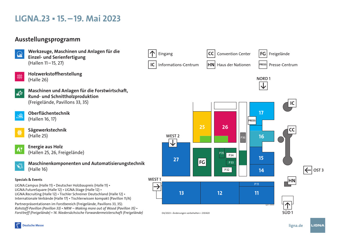 LIGNA 2023 Geländeplan