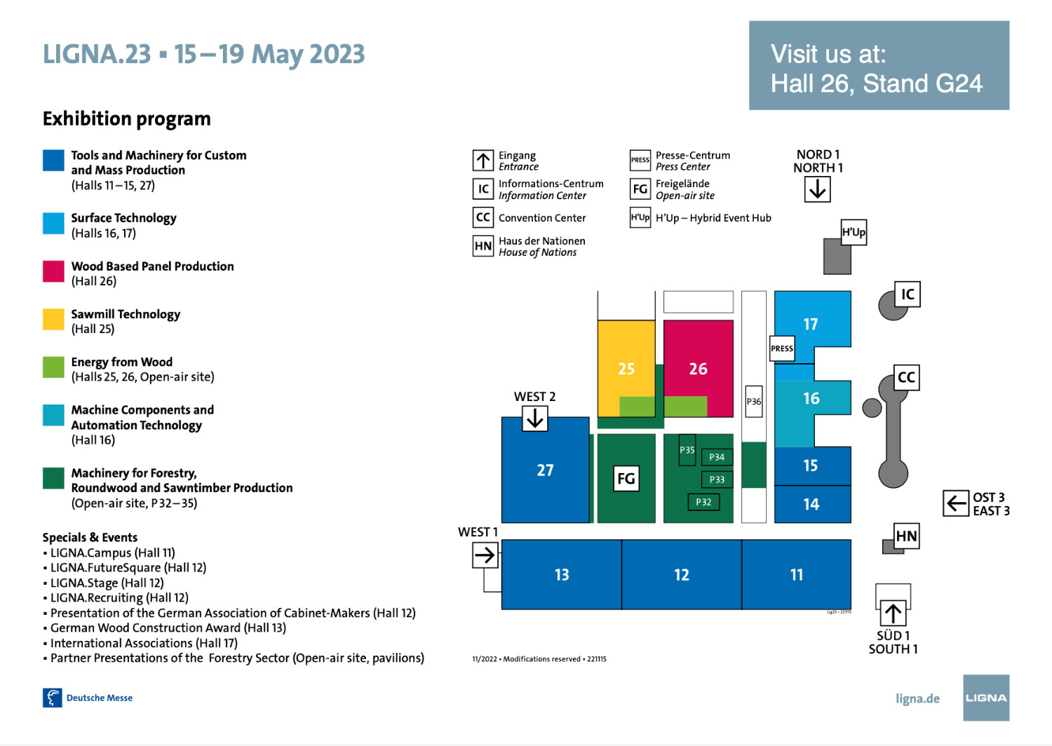 LIGNA 2023 site plan