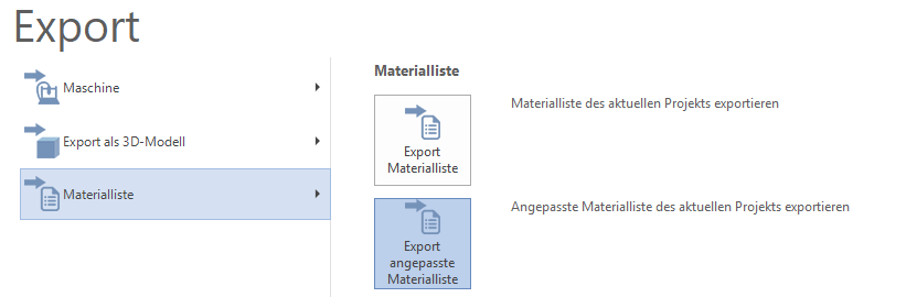 Materialliste anpassen - Bild 01