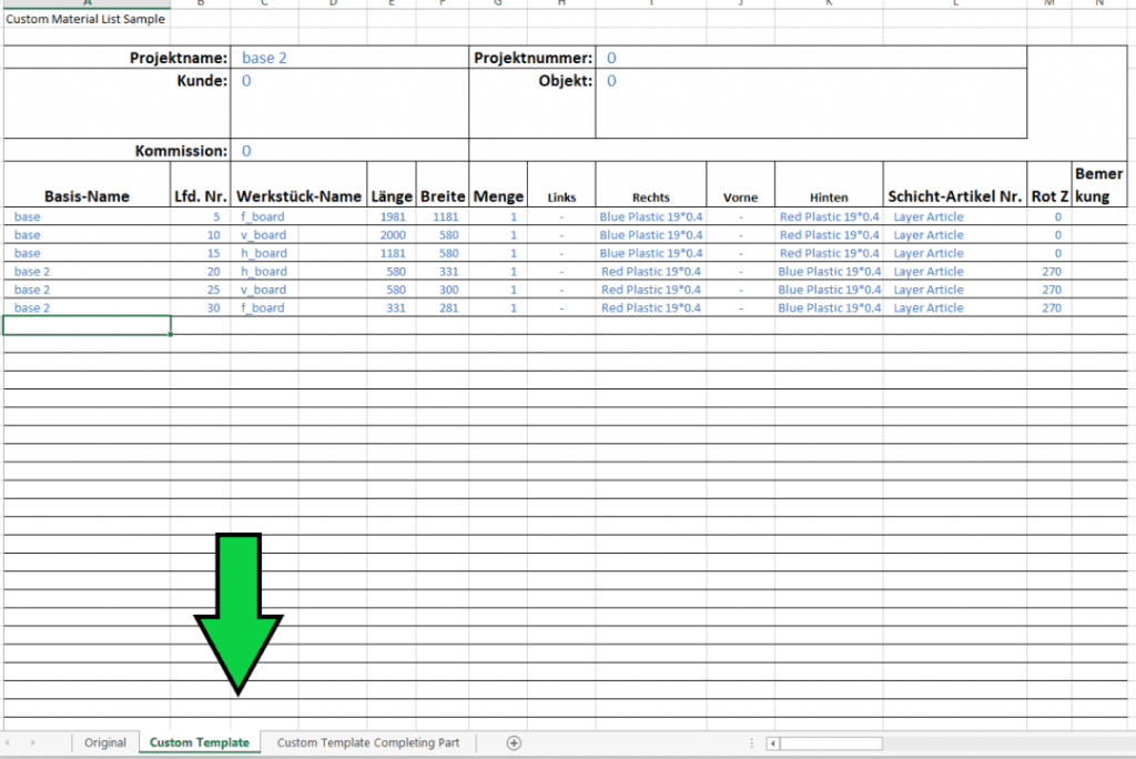 Materialliste anpassen - Bild 04